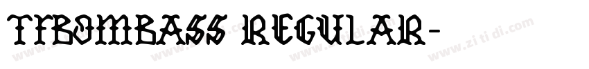 TFBombass Regular字体转换